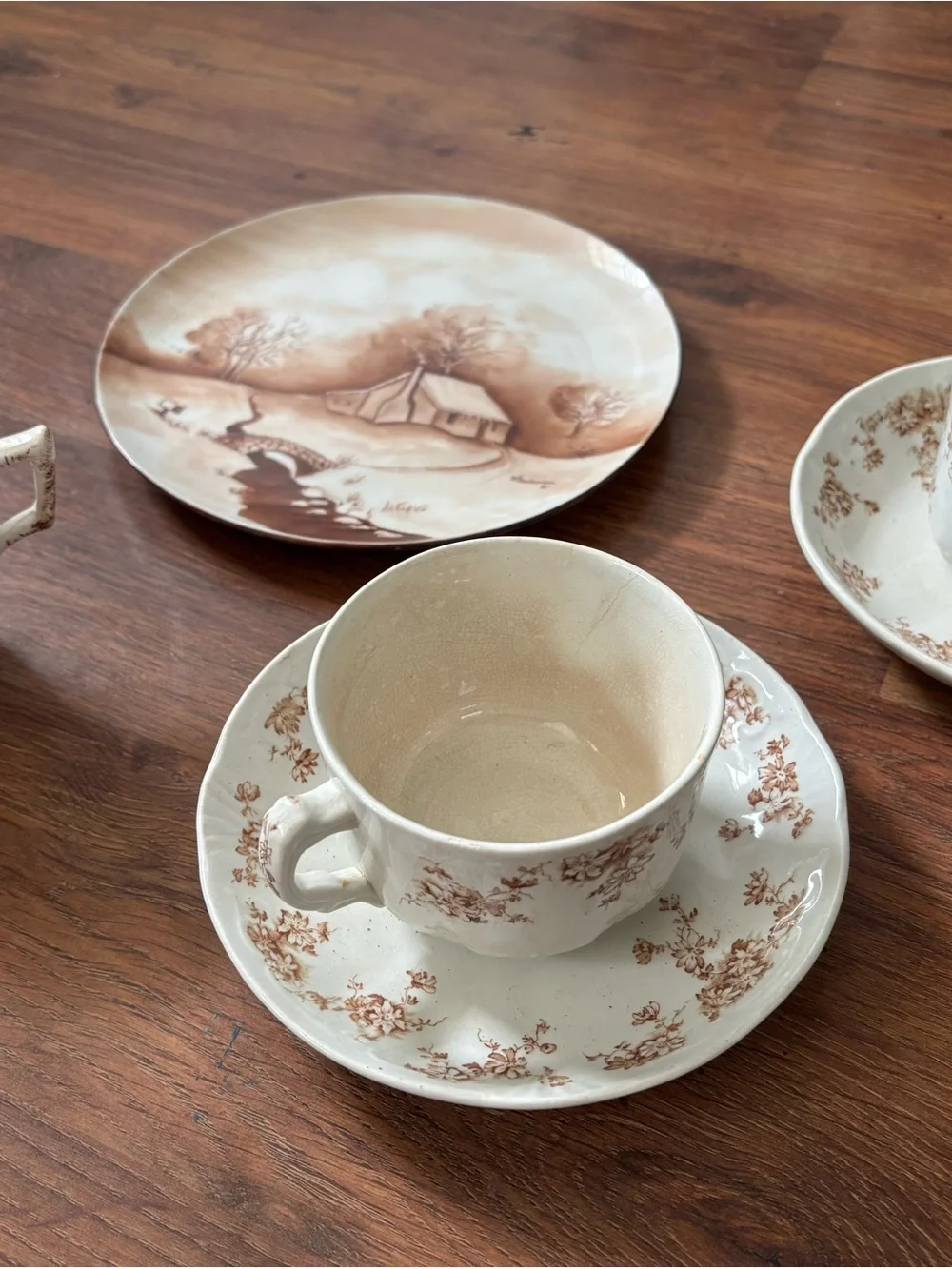 Antique Brown Transferware